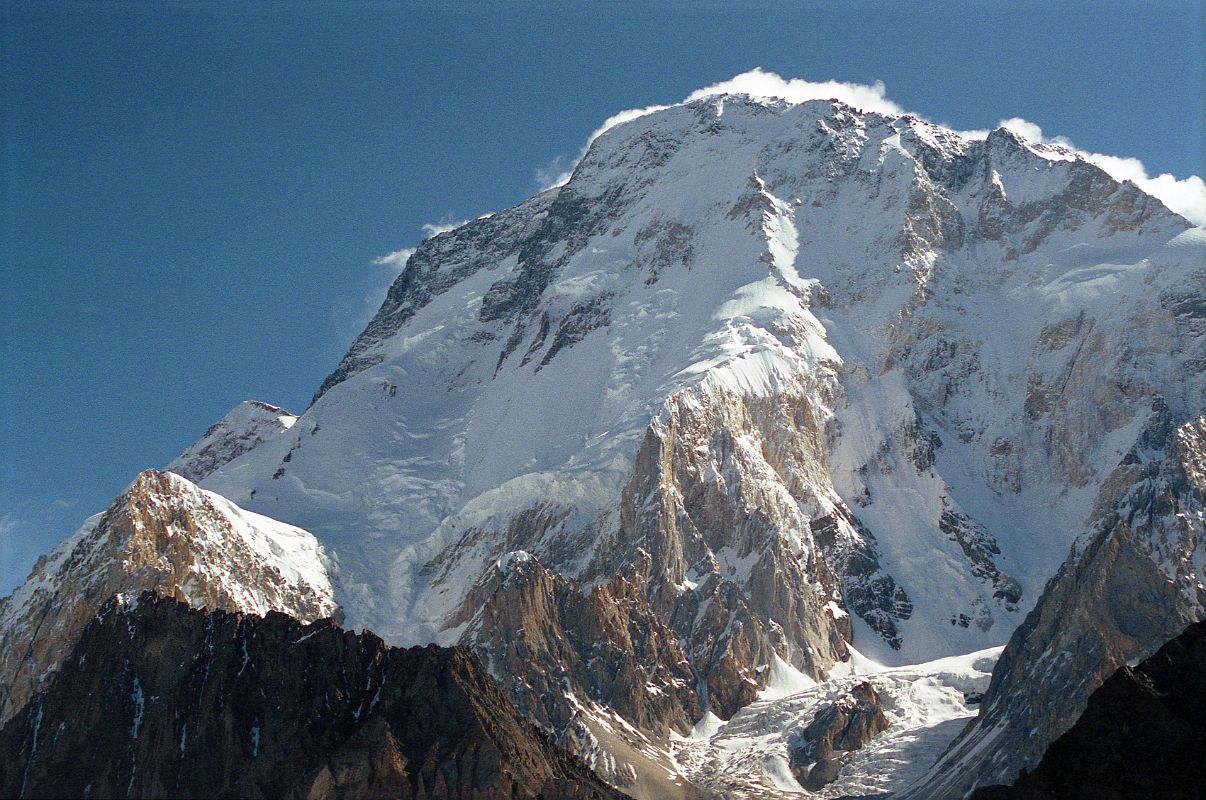 32 Broad Peak North Summit, Central Summit And Main Summit Early Morning From Near Concordia